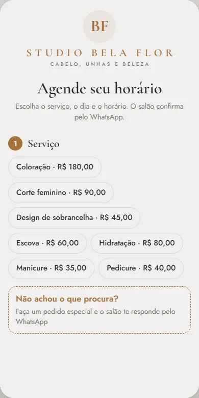Agendamento online